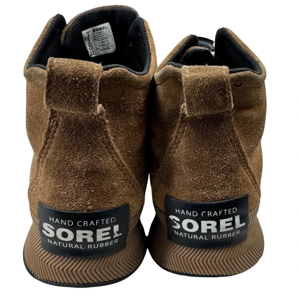 Sorel Out N About Classic Boots Kids 4 Elk Black Waterproof Suede NY4564-224